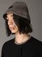 Ground Y�����饦��ɥ磻/PAPER YARN CROCHET HAT/GREY