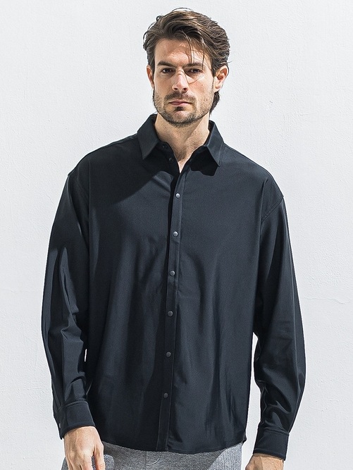 (ͽ���ʡ�4��5������ͽ��/40TH RESOUND CLOTHING���ꥵ����ɥ���������/RUSH JACK SHIRTS/BLACK