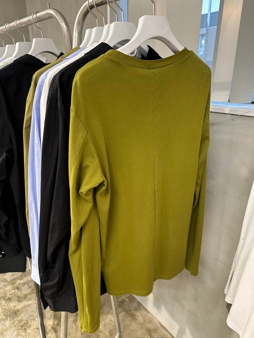 (ͽ���ʡ�7��8������ͽ��/ATTACHMENT�������å�����/BRUSHED YARN SMOOTH SLIM FIT L/S TEE/D.YELLOW