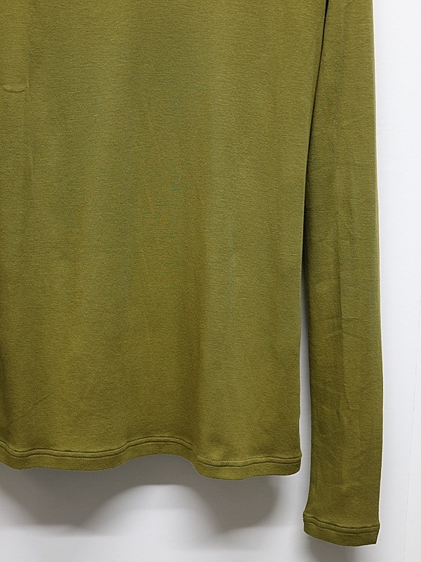 ATTACHMENT�������å�����/BRUSHED YARN SMOOTH SLIM FIT L/S TEE/D.YELLOW