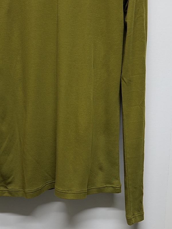 ATTACHMENT�������å�����/BRUSHED YARN SMOOTH SLIM FIT L/S TEE/D.YELLOW