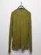 ATTACHMENT�������å�����/BRUSHED YARN SMOOTH SLIM FIT L/S TEE/D.YELLOW