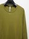 ATTACHMENT�������å�����/BRUSHED YARN SMOOTH SLIM FIT L/S TEE/D.YELLOW