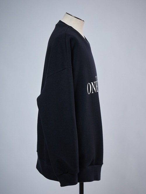 (ͽ���ʡ�6��7������ͽ��/THE ONENESS�������ͥ�/Recycle Cotton Jersey Sweat Shirt/Black