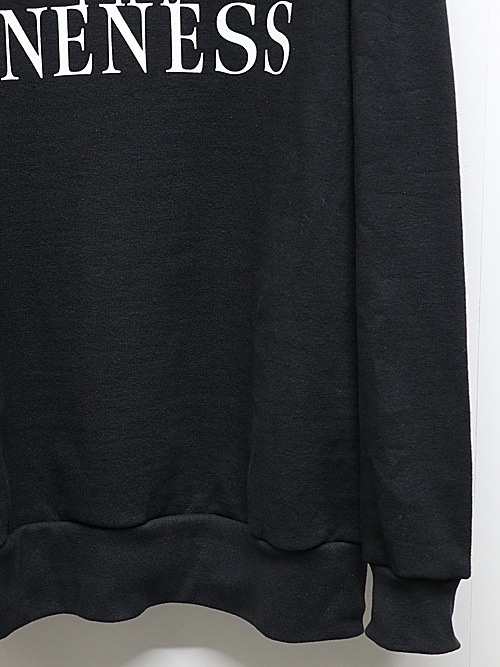 (ͽ���ʡ�6��7������ͽ��/THE ONENESS�������ͥ�/Recycle Cotton Jersey Sweat Shirt/Black