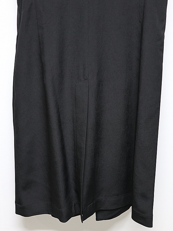 Ground Y�����饦��ɥ磻/TA/PE CREPE DE CHINE SINGLE LONG VEST/BLACK