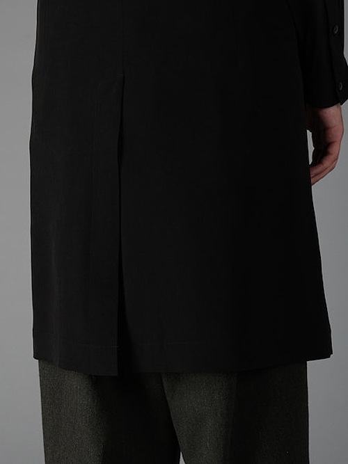 Ground Y�����饦��ɥ磻/TA/PE CREPE DE CHINE SINGLE LONG VEST/BLACK