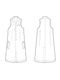 Ground Y�����饦��ɥ磻/TA/PE CREPE DE CHINE SINGLE LONG VEST/BLACK