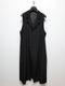 Ground Y�����饦��ɥ磻/TA/PE CREPE DE CHINE SINGLE LONG VEST/BLACK