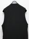 Ground Y�����饦��ɥ磻/TA/PE CREPE DE CHINE SINGLE LONG VEST/BLACK