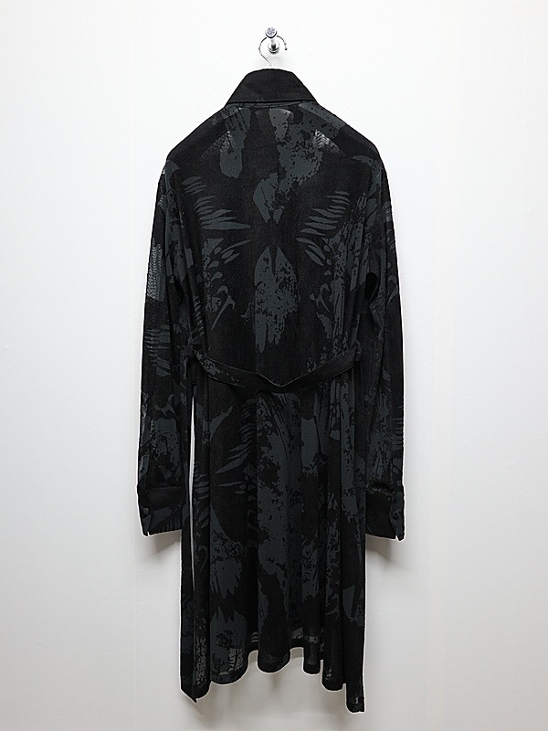 kiryuyrik������奦����奦/Opal Mesh Flare Shirt/Black