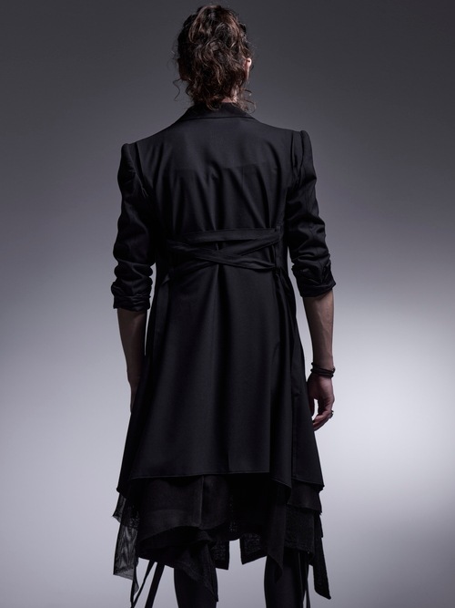 kiryuyrik奦奦/TWS Tropical Long Flare Jacket/Black