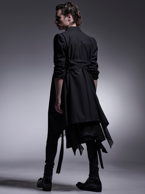 kiryuyrik奦奦/TWS Tropical Long Flare Jacket/Black