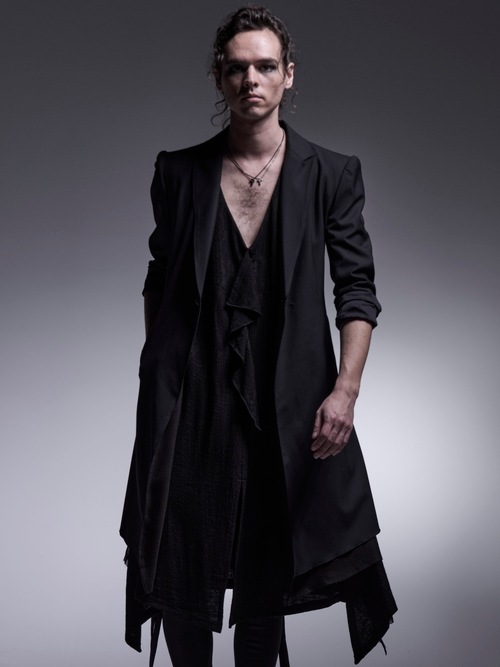 kiryuyrik奦奦/TWS Tropical Long Flare Jacket/Black