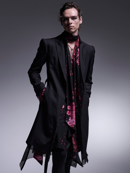 kiryuyrik奦奦/TWS Tropical Long Flare Jacket/Black