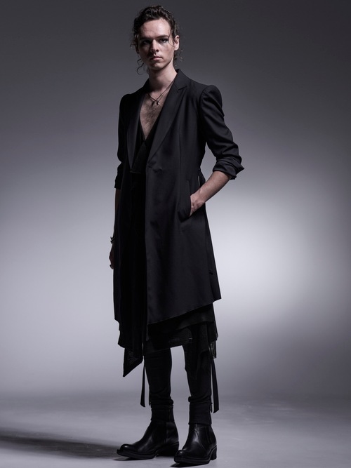 kiryuyrik奦奦/TWS Tropical Long Flare Jacket/Black