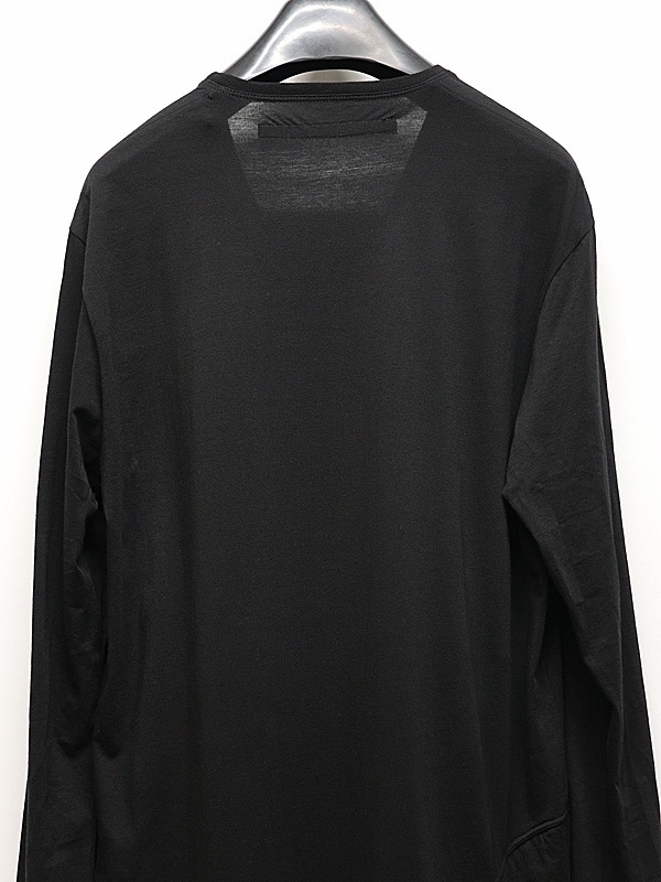 JULIUS����ꥦ��/ COTTON JERSEY CUT & SEWN3/BLACK
