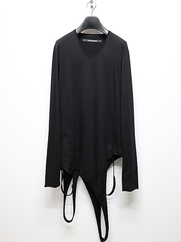 JULIUS����ꥦ��/ COTTON JERSEY CUT & SEWN3/BLACK