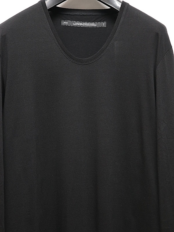 JULIUS����ꥦ��/ COTTON JERSEY CUT & SEWN3/BLACK