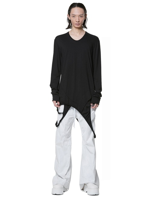 JULIUS����ꥦ��/ COTTON JERSEY CUT & SEWN3/BLACK