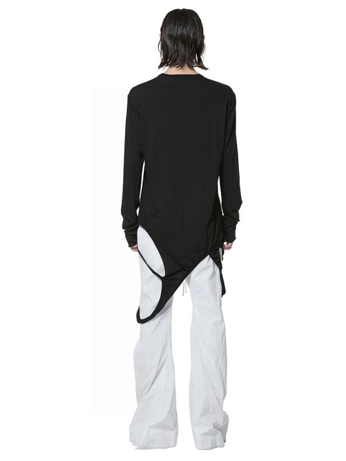 JULIUS����ꥦ��/ COTTON JERSEY CUT & SEWN3/BLACK