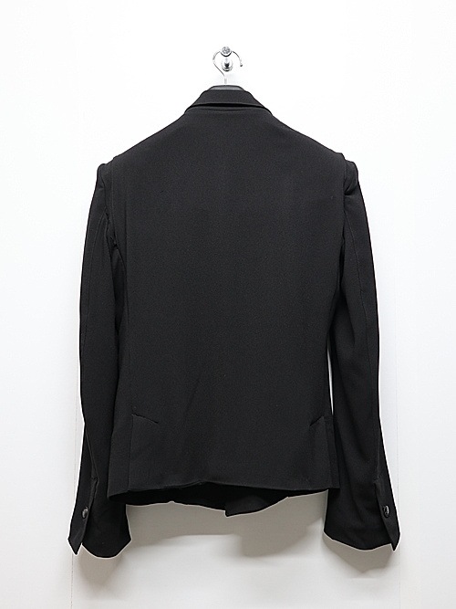 (ͽ���ʡ�5��6������ͽ��/kiryuyrik������奦����奦/Crape Short Peacked Jacket/Black