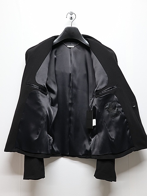 (ͽ���ʡ�5��6������ͽ��/kiryuyrik������奦����奦/Crape Short Peacked Jacket/Black