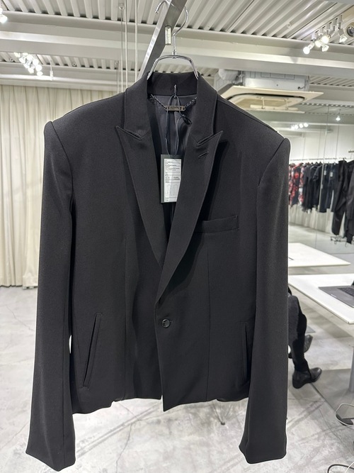 (ͽ���ʡ�5��6������ͽ��/kiryuyrik������奦����奦/Crape Short Peacked Jacket/Black