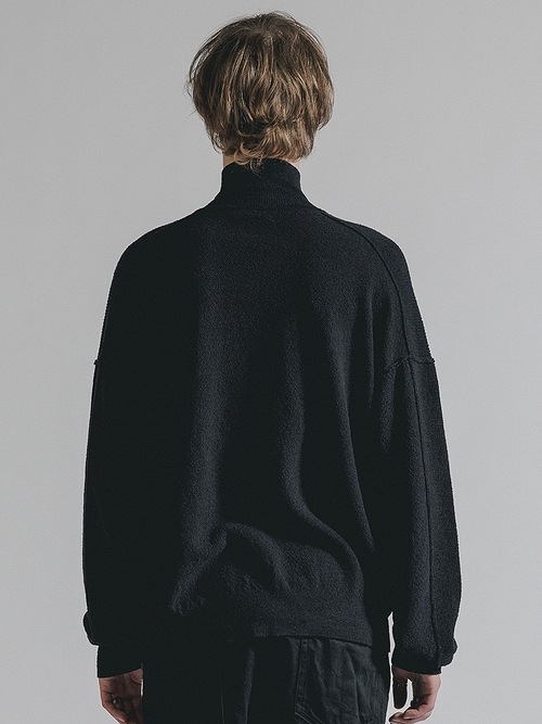 (ͽ���ʡ�8��9������ͽ��/The Viridi-anne���� ������ǥ�����/HIGH-GAUGE HENRY SWEATER/BLACK