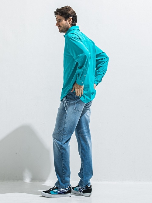 RESOUND CLOTHING���ꥵ����ɥ���������/RUSH JACK SHIRTS/turquoise