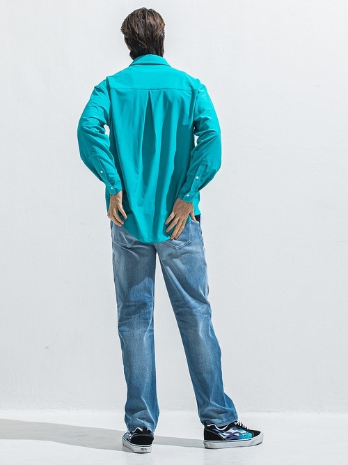 RESOUND CLOTHING���ꥵ����ɥ���������/RUSH JACK SHIRTS/turquoise