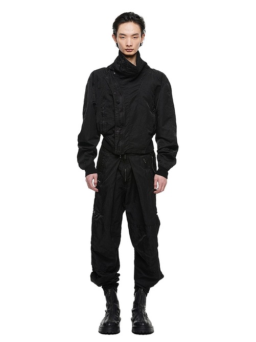 (ͽ����)8��9������ͽ��/JULIUS����ꥦ��/NYLON TWILL TROUSERS15/BLACK