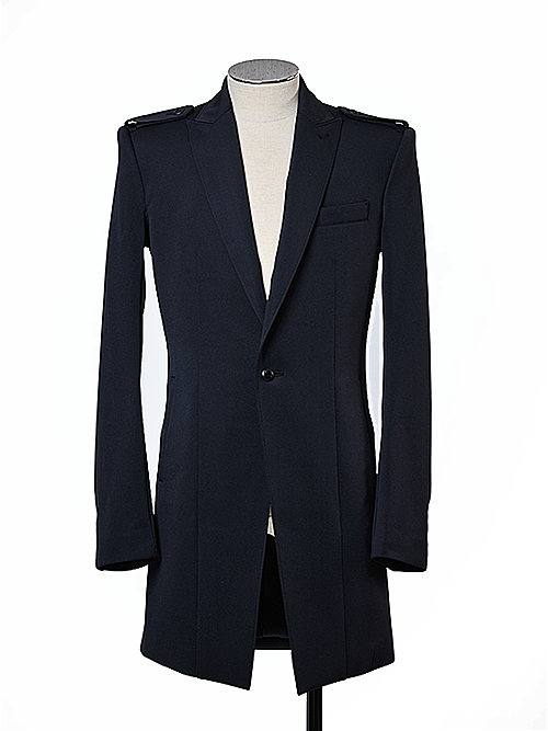 (ͽ���ʡ�7��8������ͽ��/THE ONENESS�������ͥ�/Recycle Polyester Jersey Epolette Long Jacket/Black