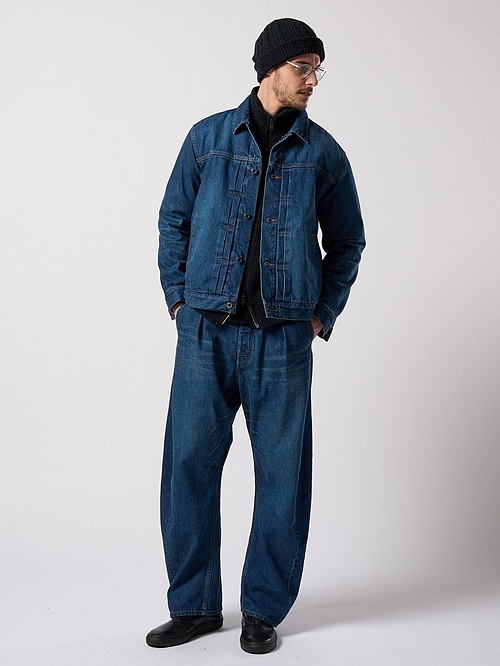 (ͽ���ʡ�9��10������ͽ��/wjk�����֥른��������/denim jacket type1 (used)/indigo used