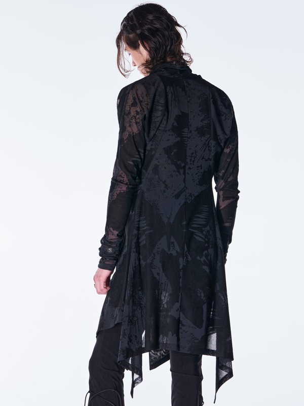 (ͽ���ʡ�9������10������ͽ��/kiryuyrik������奦����奦/Opal Mesh Flare Cardigan/Black