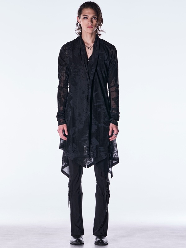 (ͽ���ʡ�9������10������ͽ��/kiryuyrik������奦����奦/Opal Mesh Flare Cardigan/Black
