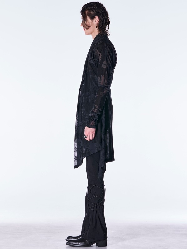 (ͽ���ʡ�9������10������ͽ��/kiryuyrik������奦����奦/Opal Mesh Flare Cardigan/Black