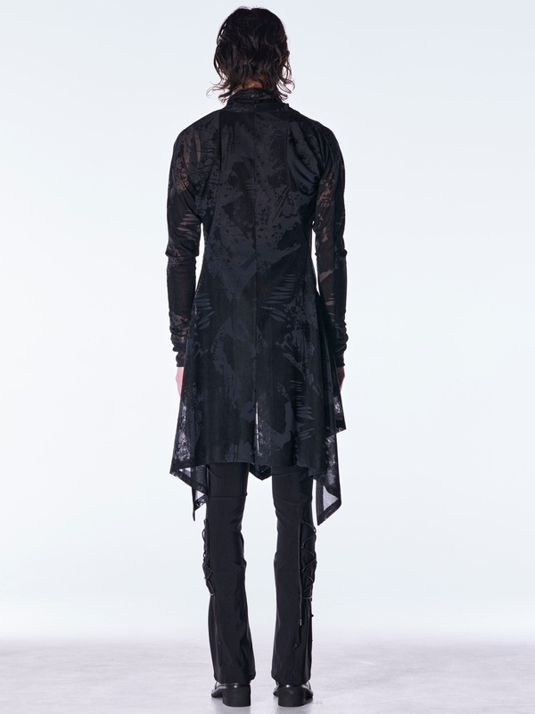 (ͽ���ʡ�9������10������ͽ��/kiryuyrik������奦����奦/Opal Mesh Flare Cardigan/Black