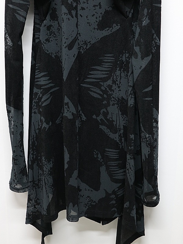 (ͽ���ʡ�9������10������ͽ��/kiryuyrik������奦����奦/Opal Mesh Flare Cardigan/Black