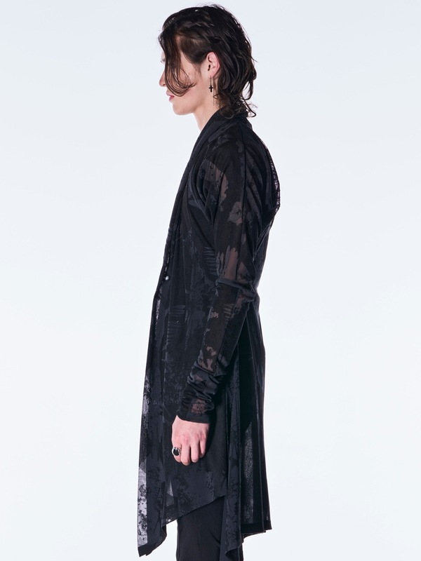 (ͽ���ʡ�9������10������ͽ��/kiryuyrik������奦����奦/Opal Mesh Flare Cardigan/Black