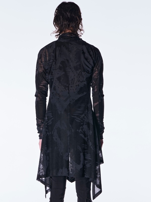 (ͽ���ʡ�9������10������ͽ��/kiryuyrik������奦����奦/Opal Mesh Flare Cardigan/Black