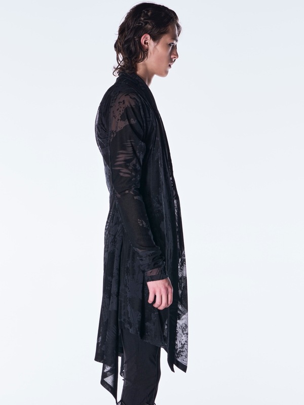(ͽ���ʡ�9������10������ͽ��/kiryuyrik������奦����奦/Opal Mesh Flare Cardigan/Black