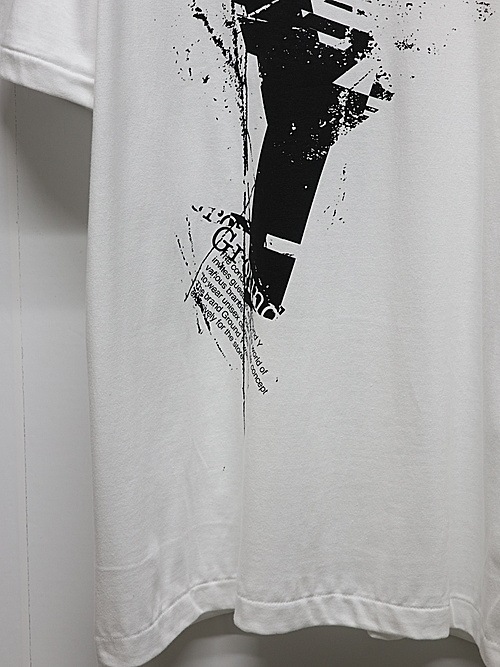 Ground Y�����饦��ɥ磻/20/cotton jesey Logo/WHITE.