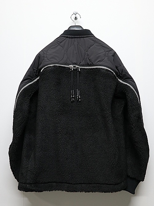 RIPVANWINKLE����åץ����󥦥��󥯥�/�ȥ������ʥܥ����㡼�� �� ����ƥ��� COMBINATION ZIP BOA JERSEY/BLACK