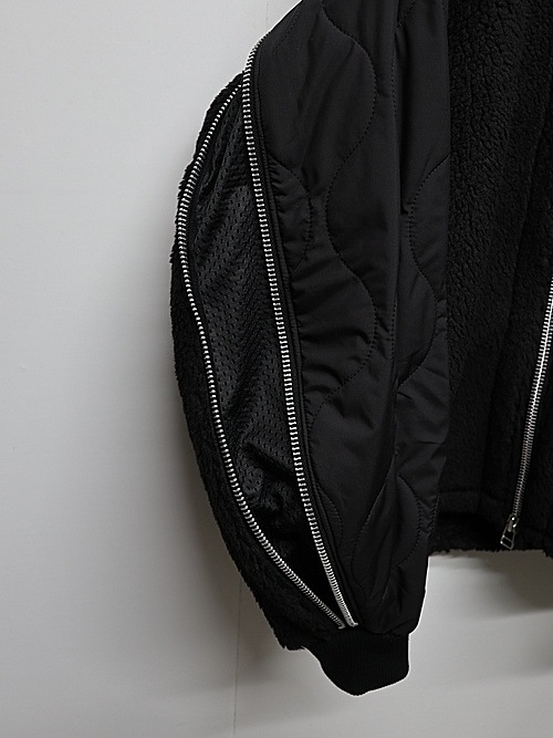 RIPVANWINKLE����åץ����󥦥��󥯥�/�ȥ������ʥܥ����㡼�� �� ����ƥ��� COMBINATION ZIP BOA JERSEY/BLACK