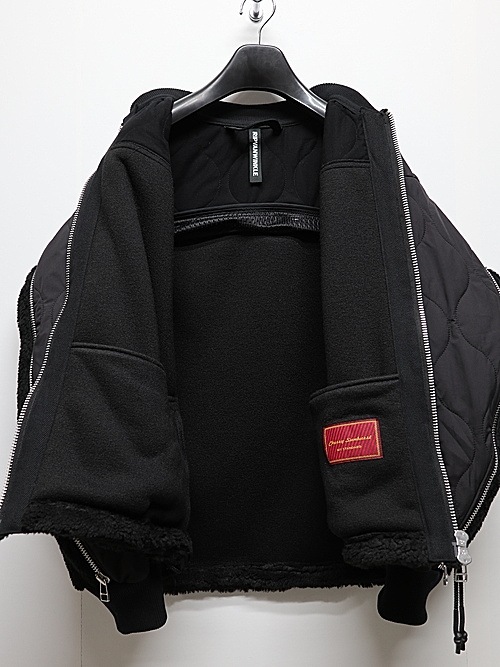 RIPVANWINKLE����åץ����󥦥��󥯥�/�ȥ������ʥܥ����㡼�� �� ����ƥ��� COMBINATION ZIP BOA JERSEY/BLACK