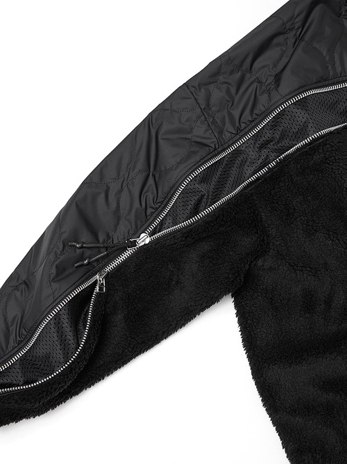 RIPVANWINKLE����åץ����󥦥��󥯥�/�ȥ������ʥܥ����㡼�� �� ����ƥ��� COMBINATION ZIP BOA JERSEY/BLACK