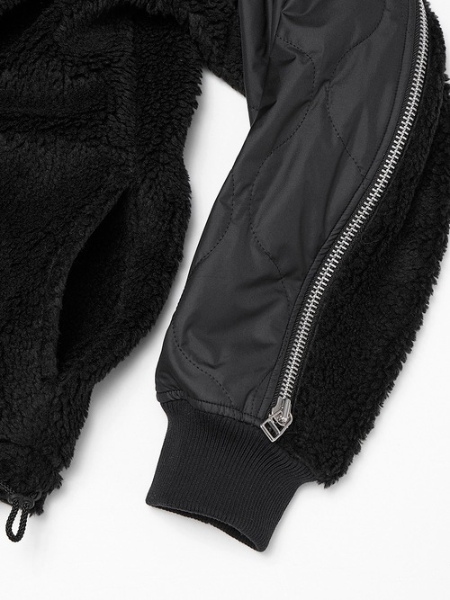 RIPVANWINKLE����åץ����󥦥��󥯥�/�ȥ������ʥܥ����㡼�� �� ����ƥ��� COMBINATION ZIP BOA JERSEY/BLACK