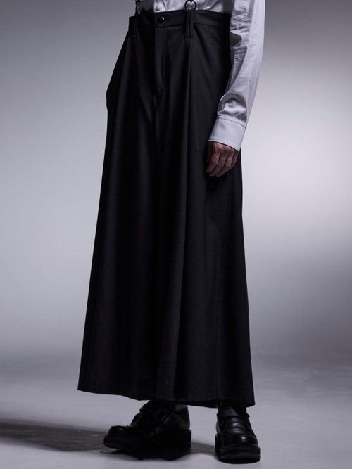 kiryuyrik������奦����奦/TWS Tropical Suspender Wise Tuck Slacks/Black.