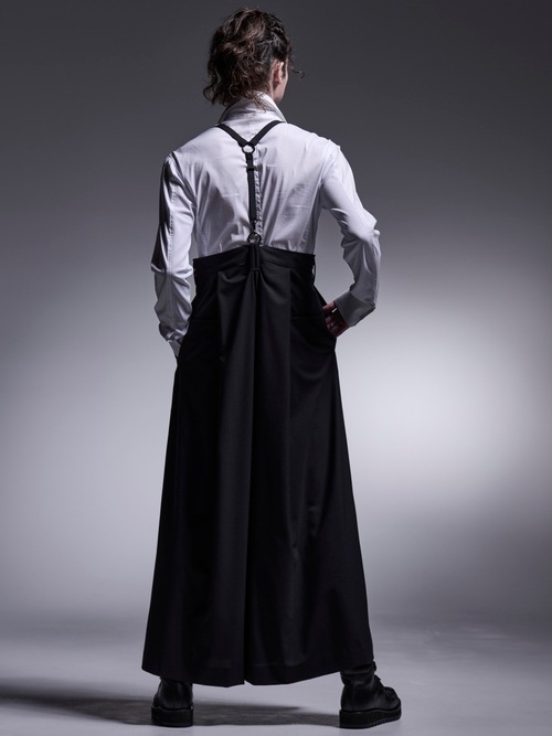 kiryuyrik������奦����奦/TWS Tropical Suspender Wise Tuck Slacks/Black.